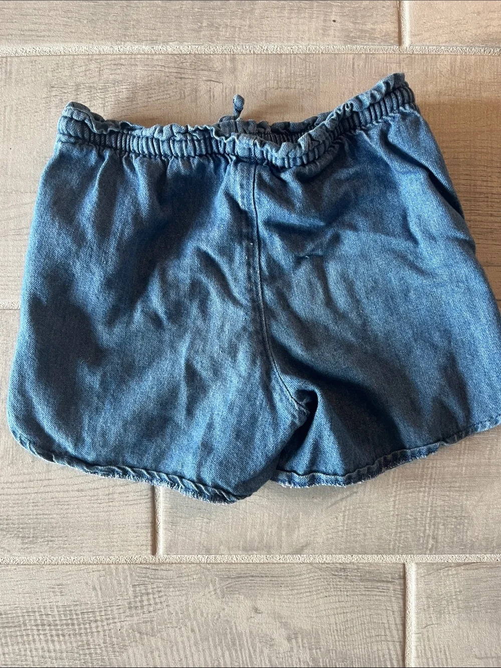 Old Navy Blue Denim Elastic-Waist Jean Shorts